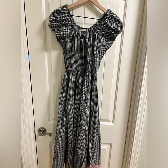 DOEN GINGHAM QUINN DRESS, XS - Picture 4 of 5